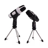 Maxbell Adjustable Microphone Tripod Stand Holder with Clip for 28-30mm Microphone