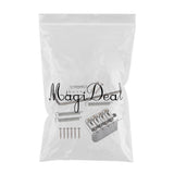 Maxbell 4-String Locking Roller Saddle Bridge Set For Electric Guitar Bass