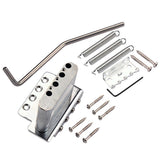 Maxbell 4-String Locking Roller Saddle Bridge Set For Electric Guitar Bass
