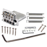 Maxbell 4-String Locking Roller Saddle Bridge Set For Electric Guitar Bass