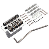Maxbell 4-String Locking Roller Saddle Bridge Set For Electric Guitar Bass