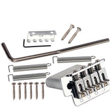 Maxbell 4-String Locking Roller Saddle Bridge Set For Electric Guitar Bass