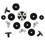 Max Maxb 18Pcs/set Bass Drum Knob Screws Spacer Mat Percussion Accessories Parts