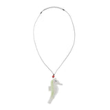 Max Cartoon Whistle Kids Toy Present Ceramic Necklace Pendant Green Sea horse