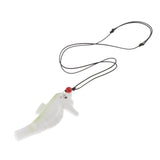 Max Cartoon Whistle Kids Toy Present Ceramic Necklace Pendant Green Sea horse