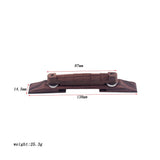Max Adjustable Thumb Wheels Jazz Guitar Ebony Bridge