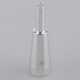 Max Heavy 3C Rich Tone Bullet Shape Trumpet Mouthpiece Accs Copper Alloy Silver