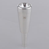 Max Heavy 3C Rich Tone Bullet Shape Trumpet Mouthpiece Accs Copper Alloy Silver