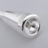 Max Heavy 3C Rich Tone Bullet Shape Trumpet Mouthpiece Accs Copper Alloy Silver