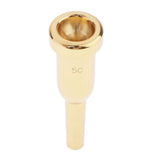 Max 5C Mouthpiece for Bb Trumpet Brass Gold Plated Multi-Purpose Nozzle