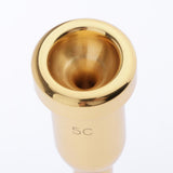 Max 5C Mouthpiece for Bb Trumpet Brass Gold Plated Multi-Purpose Nozzle