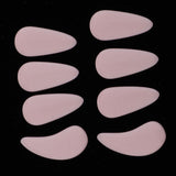 Maxbell 8pcs Plastic Guzheng Finger Picks Nails Set for Kids Children Pink L