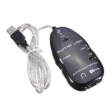 Maxbell Guitar to USB Interface Link Cable Audio Adapter for PC/MAC Recording Black