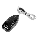 Maxbell Guitar to USB Interface Link Cable Audio Adapter for PC/MAC Recording Black