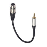 Max Headset Audio Cable 3.5mm Male to XLR Female Stereo Audio Cable Plug