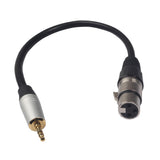 Max Headset Audio Cable 3.5mm Male to XLR Female Stereo Audio Cable Plug