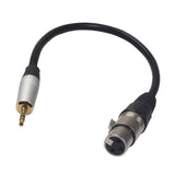 Max Headset Audio Cable 3.5mm Male to XLR Female Stereo Audio Cable Plug