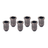 Max 6Pcs Metal Chrom Guitar String Ferrule Through Body Mounts String Caps Set