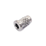 Max 6pcs Silver Guitar Mounting Ferrules Metal Bushings Bass Guitar Accessory