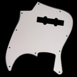 Max Maxb 3Ply Jazz Bass Pick Guard Scratch Plate 10 Hole Replacements Parts White