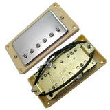 Max Maxb Electric Guitar Neck Bridge Pickups Humbucker Double Coil Silver with Frame