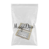 Max Maxb Electric Guitar Neck Bridge Pickups Humbucker Double Coil Silver with Frame