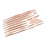 Max 17pcs Spruce Brace Wood Kit for 41'' Acoustic/Folk Guitar Luthier DIY Part#2