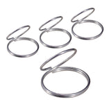Max 4x Metal Finger Picks Guard Plectrum for Banjo Ukulele Bass Guitar Silver