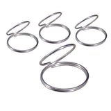 Max 4x Metal Finger Picks Guard Plectrum for Banjo Ukulele Bass Guitar Silver