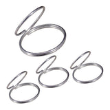 Max 4x Metal Finger Picks Guard Plectrum for Banjo Ukulele Bass Guitar Silver
