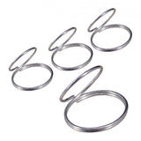 Max 4x Metal Finger Picks Guard Plectrum for Banjo Ukulele Bass Guitar Silver