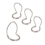Max 4x Metal Finger Picks Plectrum Thumb Pick fo Ukulele Bass Guitar Silver