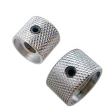 Max 2pcs Electric Guitar Bass Dual Concentric Volume Tone Control Knobs Silver