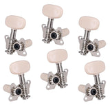 Max 3L 3R Folk Guitar Tuning Pegs Machine Heads Parts Accessory Silver