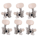 Max 3L 3R Folk Guitar Tuning Pegs Machine Heads Parts Accessory Silver