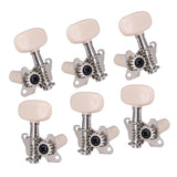 Max 3L 3R Folk Guitar Tuning Pegs Machine Heads Parts Accessory Silver