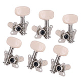 Max 3L 3R Folk Guitar Tuning Pegs Machine Heads Parts Accessory Silver