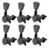 Max 6R Electric Folk Guitar Tuning Pegs Machine Heads Parts Accessory Black