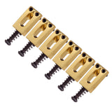 Max Zinc Alloy Electric Guitar Tremolo Fixed Bridge String Saddle DIY Parts Gold