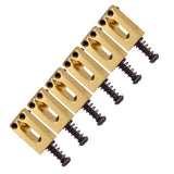 Max Zinc Alloy Electric Guitar Tremolo Fixed Bridge String Saddle DIY Parts Gold