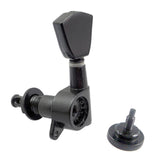 Max 6L Electric Folk Guitar Tuning Pegs Machine Heads Parts Accessory Black