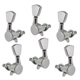 Max 3L3R Electric Guitar Tuning Pegs Machine Heads Knobs Parts Accessory Silver