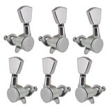 Max 3L3R Electric Guitar Tuning Pegs Machine Heads Knobs Parts Accessory Silver