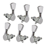 Max 3L3R Electric Guitar Tuning Pegs Machine Heads Knobs Parts Accessory Silver