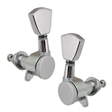 Max 3L3R Electric Guitar Tuning Pegs Machine Heads Knobs Parts Accessory Silver