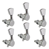 Max 6L Electric Guitar Tuning Pegs Machine Heads Knobs Parts Accessory Silver