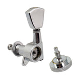 Max 6L Electric Guitar Tuning Pegs Machine Heads Knobs Parts Accessory Silver