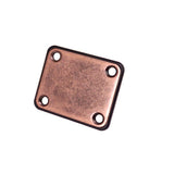 Max Electric Bass Guitar Neck Plate Neck Joint Plate with Screws - Copper Red