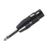 Max Maxb 3 Pin XLR Female to 6.35mm Male Mono Jack Lead Adapter Microphone Leader