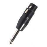 Max Maxb 3 Pin XLR Female to 6.35mm Male Mono Jack Lead Adapter Microphone Leader